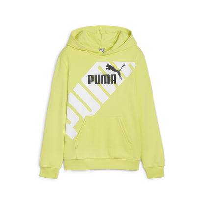 PUM PUMA POWER GRAPHIC HOODIE TR B LIME SHEEN 679256-38