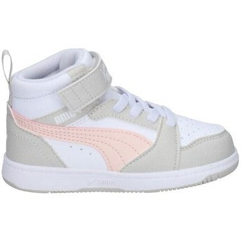 396542-04 Puma Rebound V6 Mid AC+ Inf White-Frosty Pink-Sedate Gray