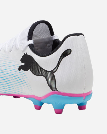 PUMA FUTURE 7 PLAY FG/AG WHITE-BLACK-POISON PINK 107723-01