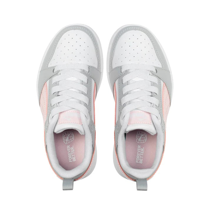 396742-07 Puma Rebound V6 Lo AC PS White-Frosty Pink-Ash Gray