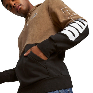 675913-93 PUMA POWER Winterized Hoodie FL Chocolate Chip